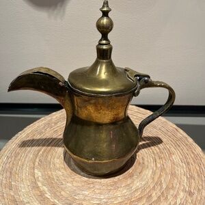 Vintage Bedouin Brass Dallah Coffee Pot